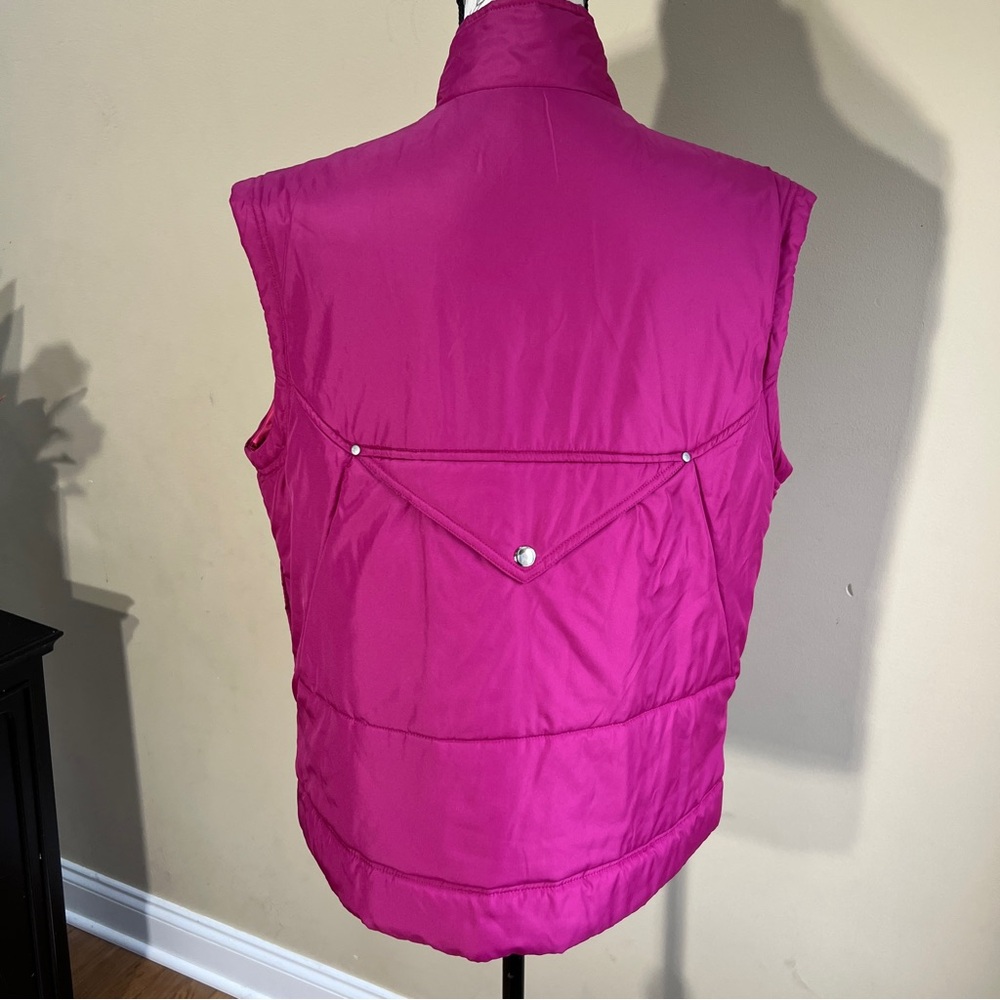Nike Sportswear Women's Polyester Vest Size Fushia Button-Up XL - Picture 3 of 7